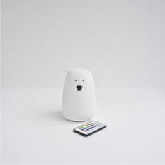 Rabbit&Friends silikonska lučka na daljinsko upravljanje, medvedek, bela