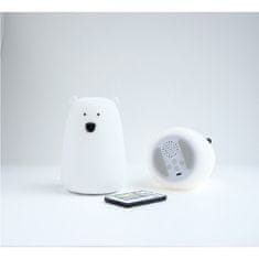 Rabbit&Friends silikonska lučka na daljinsko upravljanje, medvedek, bela