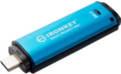 Kingston Ironkey USB ključ, 32GB, USB-C, kovinski (IKVP50C/32GB)