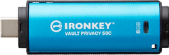Kingston Ironkey Vault Privacy 50C USB ključ, 8GB (IKVP50C/8GB)