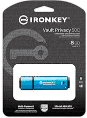 Kingston Ironkey Vault Privacy 50C USB ključ, 8GB (IKVP50C/8GB)