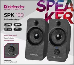 Defender SPK 190 zvočniki 2.0, 8W, USB, crna