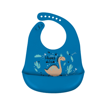Simed Silikonski oprsnik z žepom, modri dinozaver