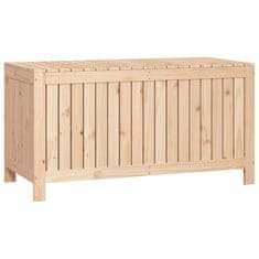 Vidaxl Vrtna škatla 121x55x64 cm trdna borovina