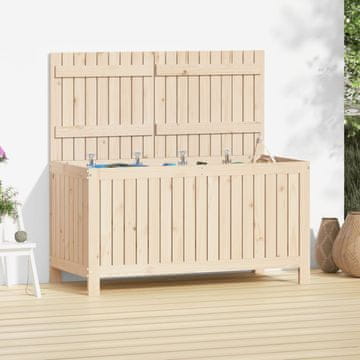 Vidaxl vidaXL Vrtna shramba 121x55x64 cm masivni borov les