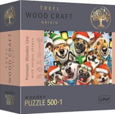 Trefl Wood Craft Izvorna sestavljanka Božični psi 501 kosov