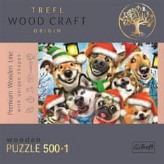 Trefl Wood Craft Izvorna sestavljanka Božični psi 501 kosov