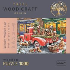 Trefl Wood Craft Origin Puzzle Božičkovi pomočniki 1000 kosov