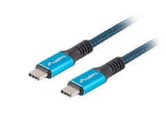 Lanberg Lanberg CA-CMCM-45CU-0005-BK USB4 Gen 2x2 kabel USB C, 0.5 m, črn, do 40 Gbit/s, s podporo za hitro polnjenje