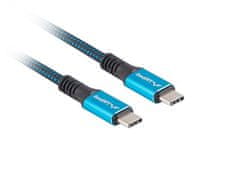 Lanberg Lanberg CA-CMCM-45CU-0005-BK USB4 Gen 2x2 kabel USB C, 0.5 m, črn, do 40 Gbit/s, s podporo za hitro polnjenje