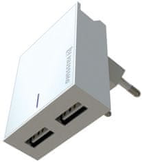 SWISSTEN omrežni adapter Smart Ic 2X Usb 3A Power + Data Cable Usb / Micro Usb 1.2 M White