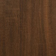 Vidaxl Nočna omarica rjavi hrast 40x35x50 cm inženirski les