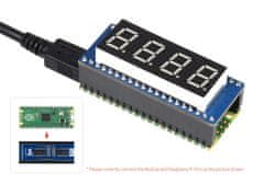 shumee 4-mestni 8-segmentni prikazovalni modul za Raspberry Pi Pico