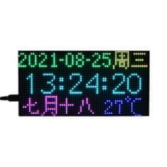 shumee Digitalna RGB ura 64×32 Natančen RTC za Raspberry Pi Pico