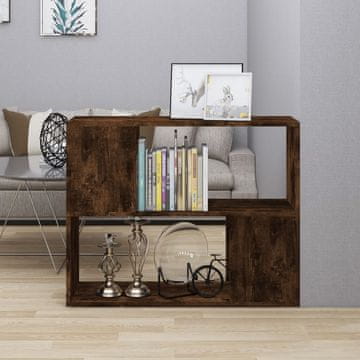 Vidaxl vidaXL Knjižna omara/razdelilnik dimljen hrast 80x24x63 cm
