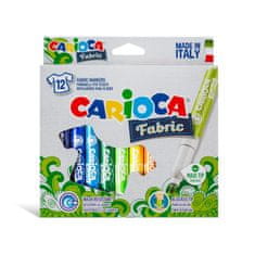 Carioca Flomastri za poslikavo tekstila Fabric konica 6 mm 12 kosov 