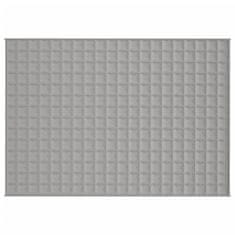 Vidaxl Obtežena odeja siva 140x200 cm 6 kg blago