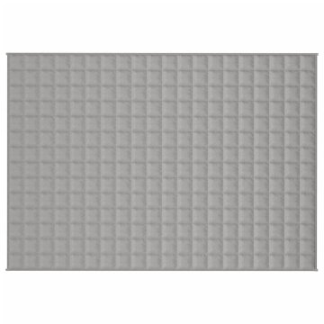 Vidaxl Obtežena odeja siva 140x200 cm 6 kg blago