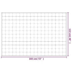 Vidaxl Obtežena odeja modra 122x183 cm 5 kg blago
