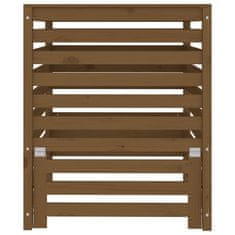 Vidaxl Kompostnik medeno rjav 63,5x63,5x77,5 cm trdna borovina
