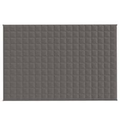 Vidaxl Obtežena odeja siva 122x183 cm 5 kg blago