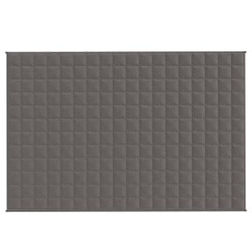 Vidaxl Obtežena odeja siva 122x183 cm 5 kg blago