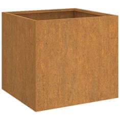 Vidaxl Cvetlično korito 2 kosa sivo 32x30x29 cm odporno jeklo