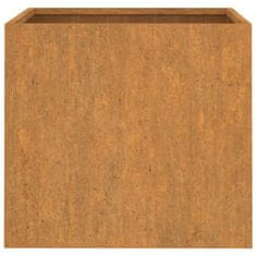 Vidaxl Cvetlično korito 2 kosa sivo 32x30x29 cm odporno jeklo