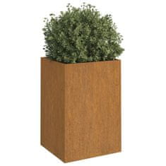 Vidaxl Cvetlično korito 42x38x75 cm corten jeklo
