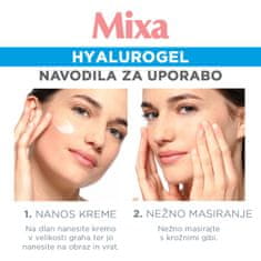 Mixa Hyalurogel Rich nega za intenzivno vlaženje občutljive in suhe kože 50ml