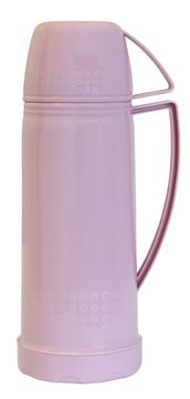 Domy Termovka, plastična, steklen vložek, 1L, roza