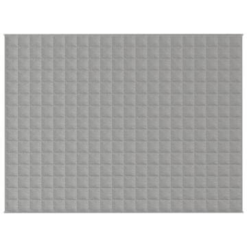 Vidaxl Obtežena odeja siva 152x203 cm 7 kg blago