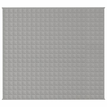 Vidaxl Obtežena odeja siva 200x220 cm 13 kg blago