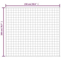 Vidaxl Obtežena odeja svetlo krem 200x230 cm 9 kg blago