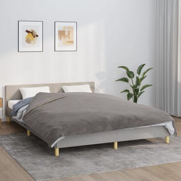 Vidaxl vidaXL Obtežena odeja s prevleko, siva, 200 x 230 cm, 13 kg, blago