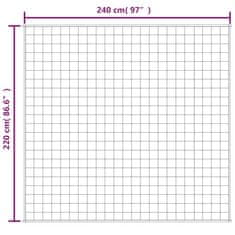 Vidaxl Obtežena odeja modra 220x240 cm 11 kg blago