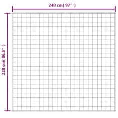 Vidaxl Obtežena odeja modra 220x240 cm 15 kg blago