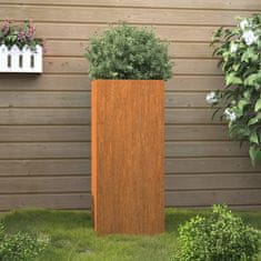 Vidaxl Cvetlično korito 32x29x75 cm corten jeklo
