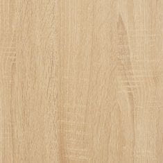Greatstore Konzolna mizica sonoma hrast 100x22,5x75 cm inženirski les