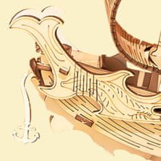 Robotime Rolife 3D lesena sestavljanka Japonska diplomatska ladja 91 kosov