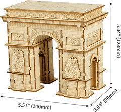 Robotime Rolife 3D lesena sestavljanka Arc de Triomphe 118 kosov