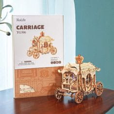Robotime Rolife 3D lesena sestavljanka Classic Carriage 92 kosov