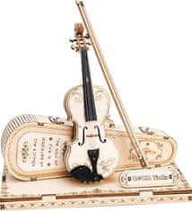 Robotime Rokr 3D lesena sestavljanka Violin Capriccio 82 kosov