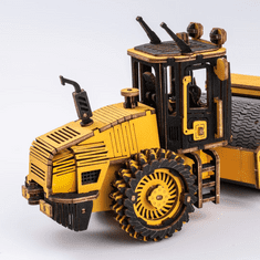 Robotime Rokr 3D lesena sestavljanka Cestni valjar 149 kosov