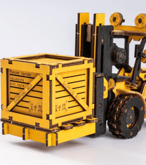 Robotime Rokr 3D lesena sestavljanka Viličar 139 kosov