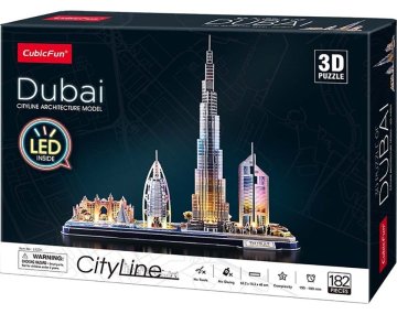 CubicFun CityLine panoramska 3D sestavljanka: Dubaj 182 kosov