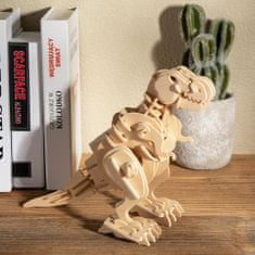 Robotime Rokr 3D lesena sestavljanka Hodi T-Rex 85 kosov