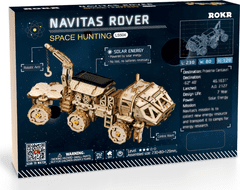 Robotime Rokr 3D lesena sestavljanka Planetary Rover Navitas Rover na sončno energijo 252 kosov