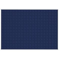 Vidaxl Obtežena odeja modra 135x200 cm 6 kg blago