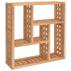 Vidaxl Stenska polica 49x15x49 cm trdna orehovina
